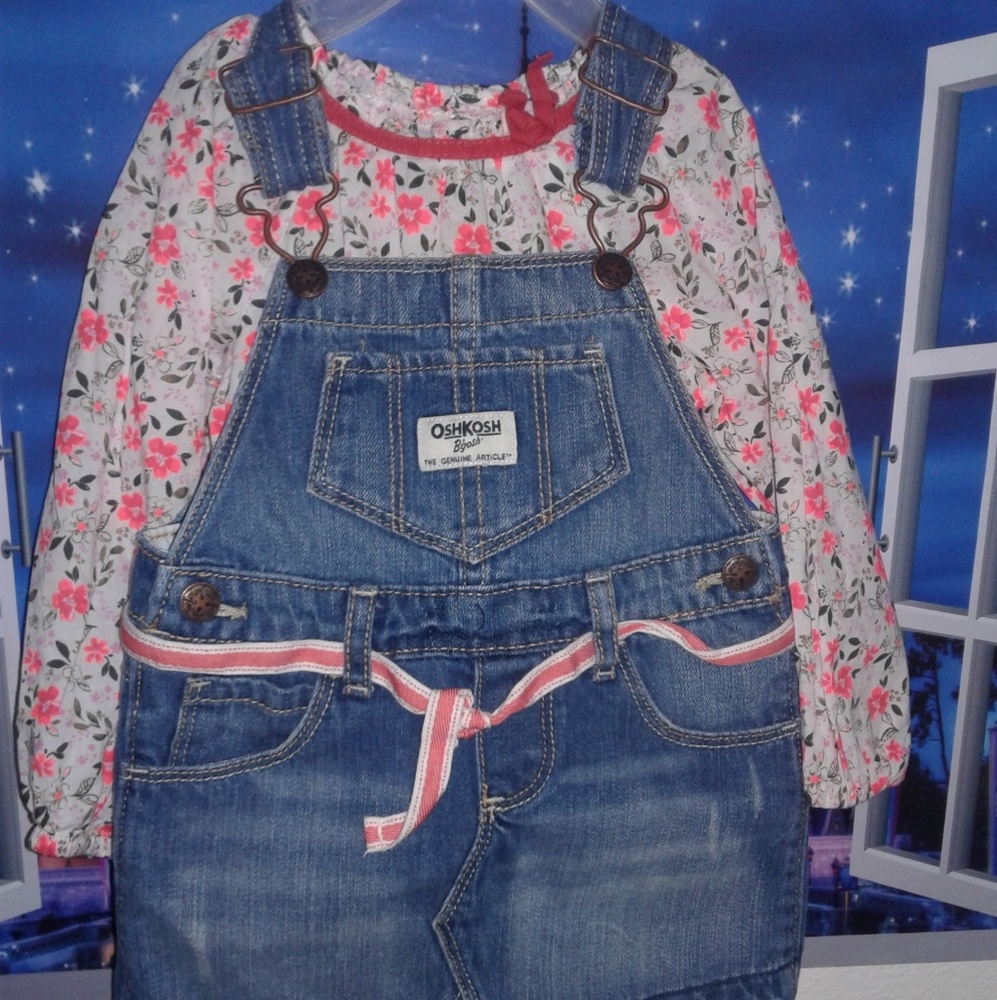 Oshkosh B'gosh Girls Jeans Outfit 24 months 2 T